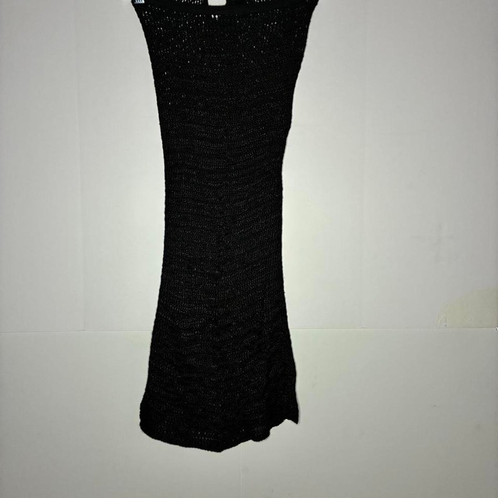 Wet Seal black mesh halter mini dress